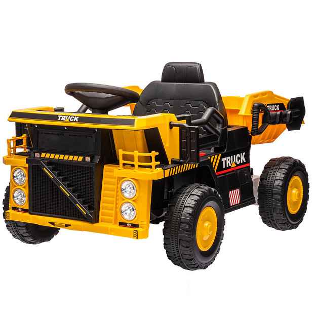 AIYAPLAY ELEKTRICKÝ traktor s lopatou 12 V dětský traktor na sezení, dětské elektrické auto