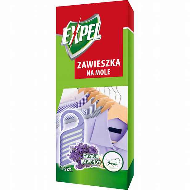 Expel Přívěsek na oděvní moly Vůně Levandule Účinná ochrana skříní x15