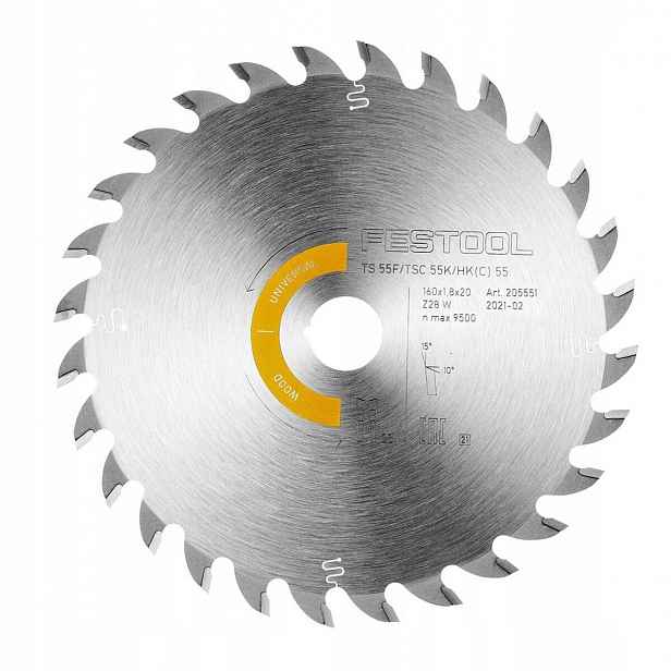 Pilový kotouč Wood Universal Hw 160x1,8x20 mm Festool