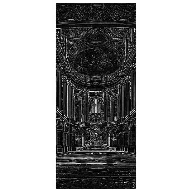Samolepka Fototapeta Baroko v kostele sloupy perspektiva elegantní 91x211