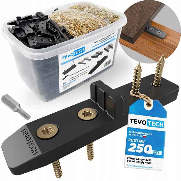 Systém Skryté Montáže Terasových Prken Komplet Podložky Pod Prkna 1001ks