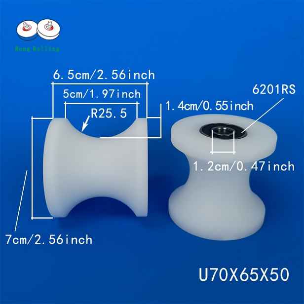 TEMU 2/4ks U Drážkových Pro Posuvné Dveře, Průměr 25 Mm, 33 Mm, 50 Mm Nylonová Kladka S Kulatou Drážkou, Kolečko S Plastovou Drážkou, Kolejnicové