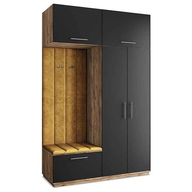 MASSENO MODERNÍ PŘEDSÍŇOVÁ SESTAVA REMA, 150/240/60 cm, dub Lefkas