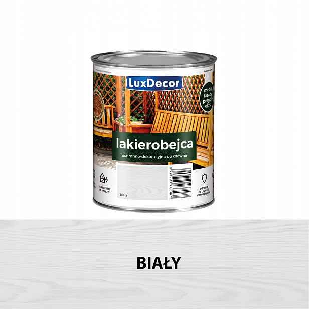 Luxdecor Ochranný A Dekorační Lak Na Dřevo 2,2 L Bílý