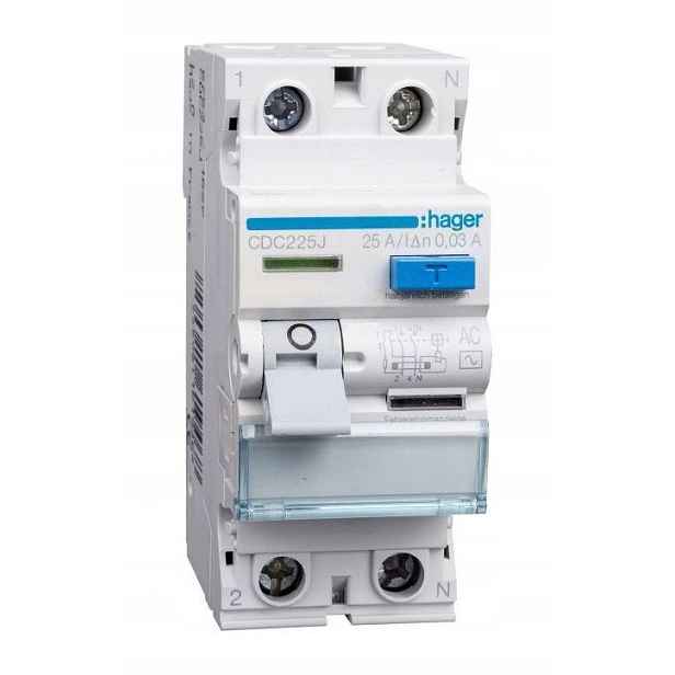 Proudový spínač CEC225J 25A 100mA Ac 2P Hager
