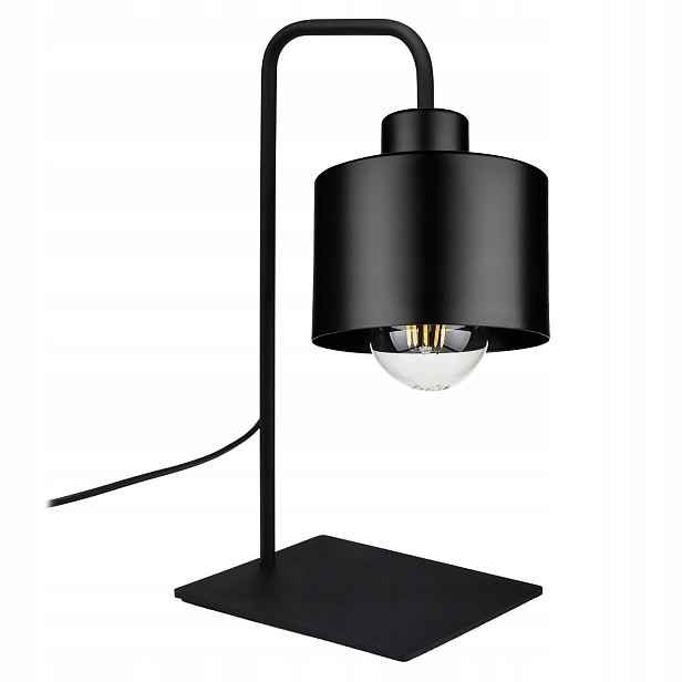 Stolní lampa Noční Lampa Stolní Led Černá Moderní E27 na stůl