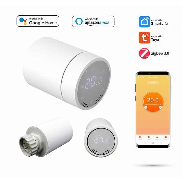 Termostatická kartuše pro radiátor Zigbee Tuya