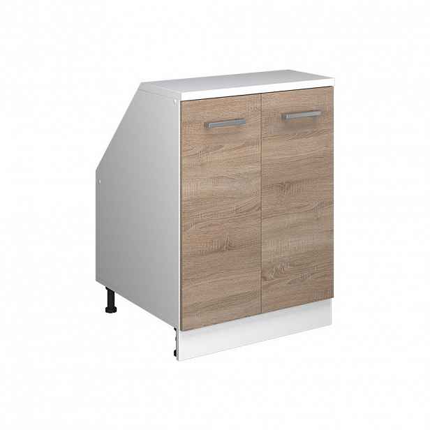 Vicco ŠIKMÁ SKŘÍŇ Rion Sonoma 60 x 81.6 cm se 2 dveřmi, korpus skříně hloubka 60 cm