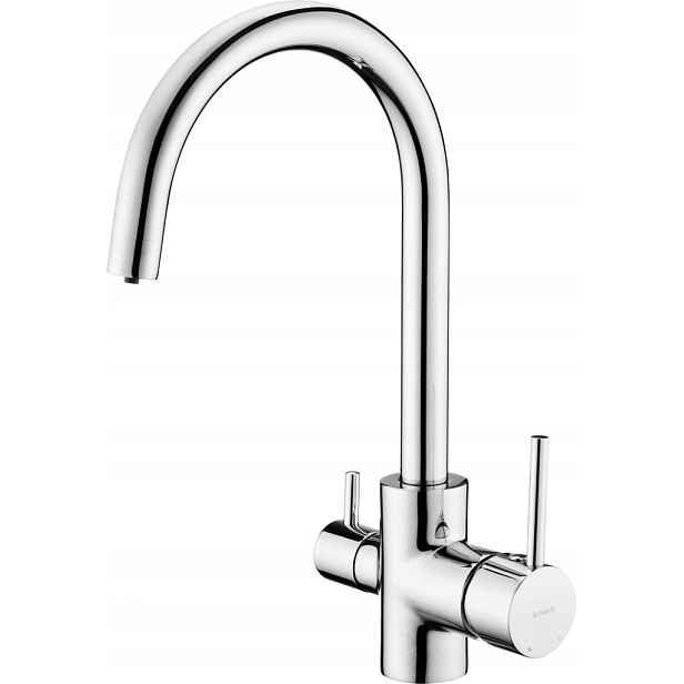 Do filtra chrom Dřezová baterie, s připojením vodního filtru (BCH_064M)