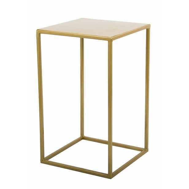 HowHomely Stojan na květiny Glenn 40 cm zlatý