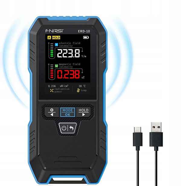 Detektor elektromagnetického záření Fnirsi Erd 10