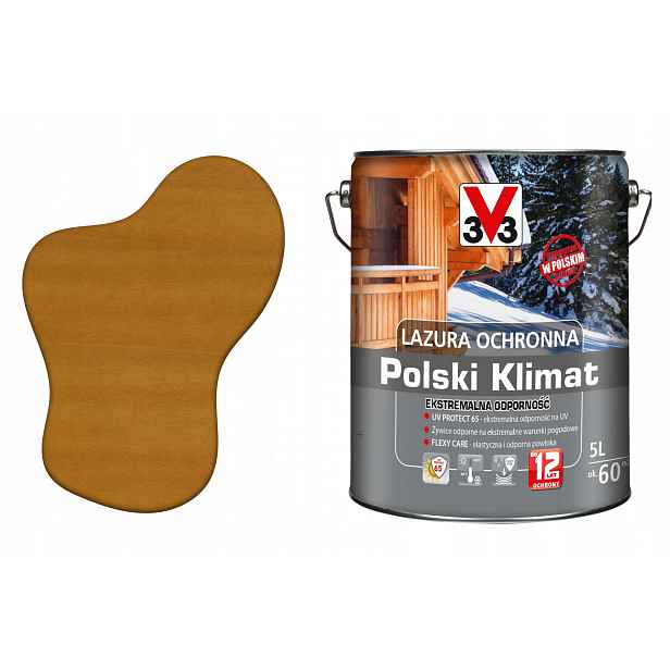 3V3 Výkonný lakovací nátěr pro střešní krytinu Impregnát na vodu Uv pro dřevo Extra Eko