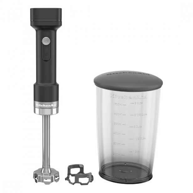 GO akumulátorový tyčový mixér, s baterií, 0,7 l, matná černá - Kitchen