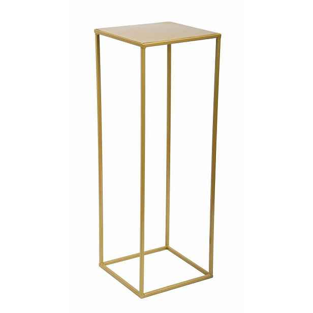 HowHomely Stojan na květiny Glenn 70 cm zlatý
