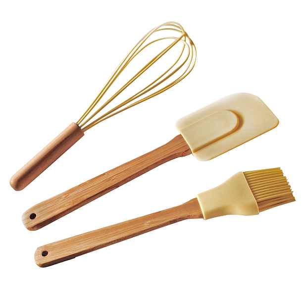 Sada silikonového náčiní TORO Bamboo 3ks
