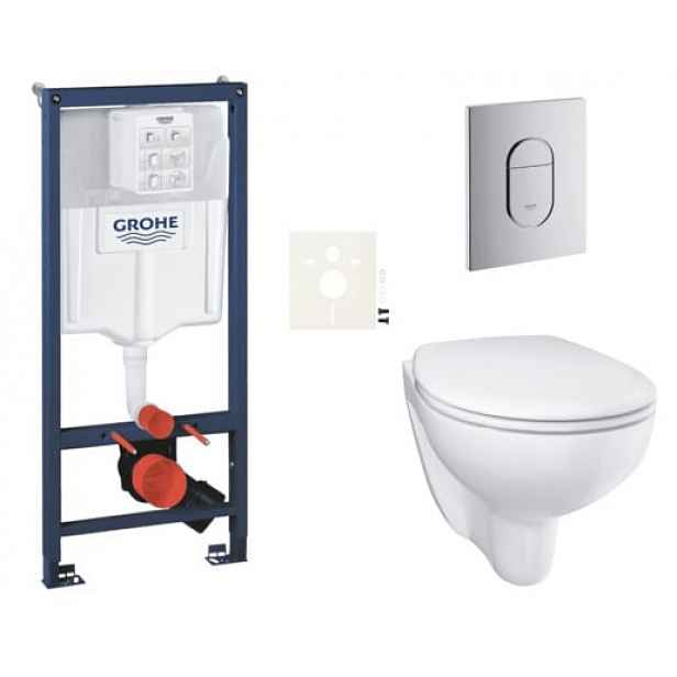 Závěsný wc set do lehkých stěn / předstěnová montáž Grohe Bau Ceramic SIKOGRSBAUA