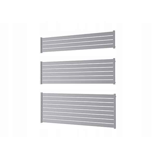 Dekorativní horizontální radiátor Eger 100/60 Stříbrný