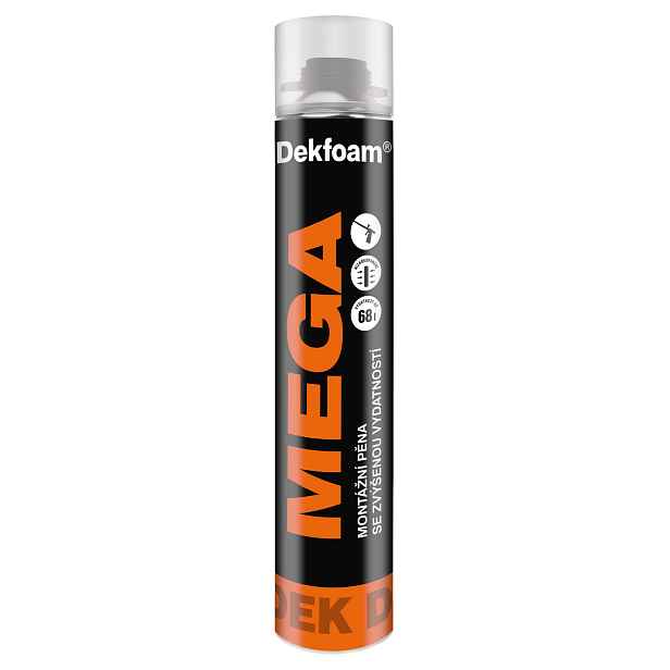Pěna montážní DEKFOAM MEGA pistolová 870 ml