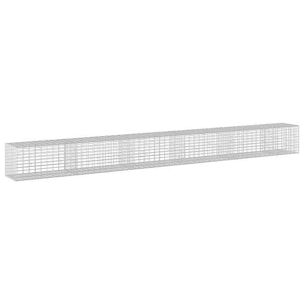 vidaXL Gabion s drátem 5 mm a síťkou 5x10 cm 550x50x50 cm