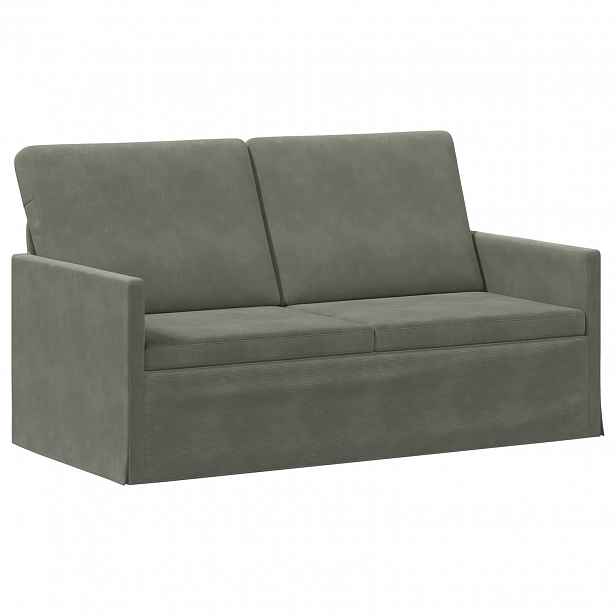 vidaXL Pohovka pro 2 osoby Světle šedá 150 x 81 x 82 cm