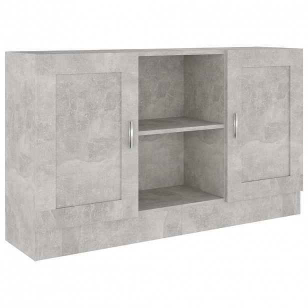vidaXL Příborník betonově šedý 120 x 30,5 x 70 cm kompozitní dřevo