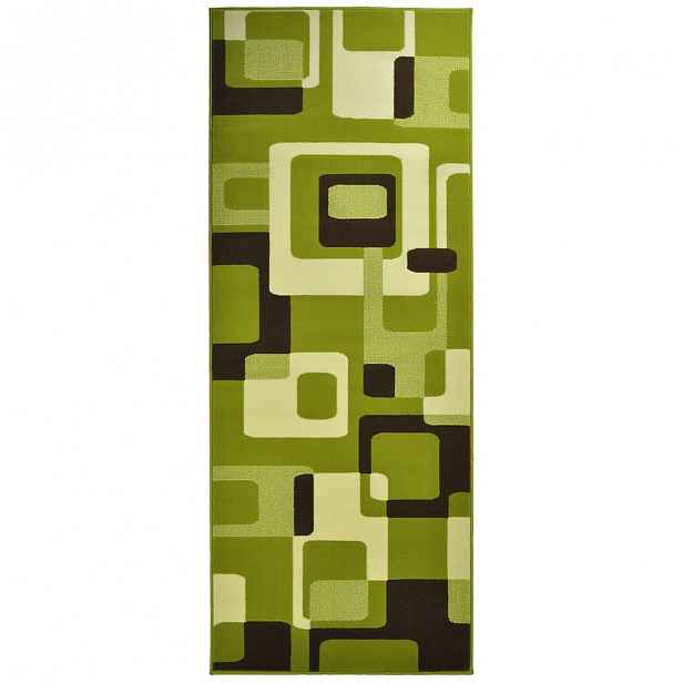 Zelený koberec Hanse Home Hamla Retro, 80 x 150 cm