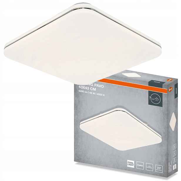 Stropní Svítidlo Led Stropní Svítidlo Nástěnné svítidlo Panel 48W 3360lm 4000K Osram