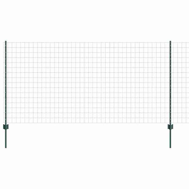 vidaXL Euro plot s pilotem 25 x 1,2 m Ocel potažená PVC Zelená