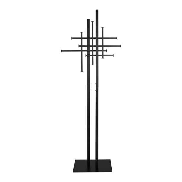 Černý ocelový věšák 71x185 cm Rumex – Dutchbone