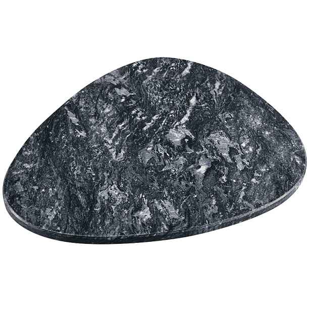 Kesper Mramorová servírovací deska CHEZZA 25x25 cm šedá