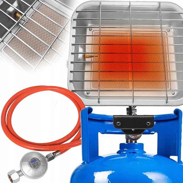 Plynový Ohřívač Na Plynové Láhve S Plynovým Ohřívačem, Držák Na Láhev, Sluníčko, 4500 W