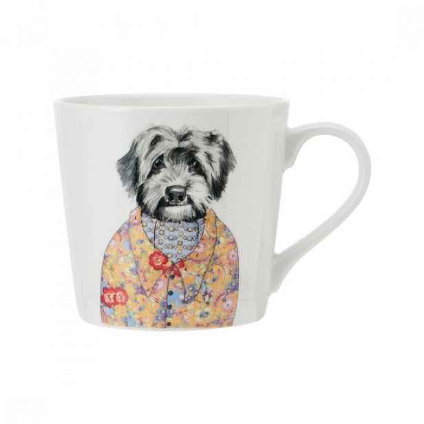 Porcelánový hrnek, 380 ml, design pes - Mikasa