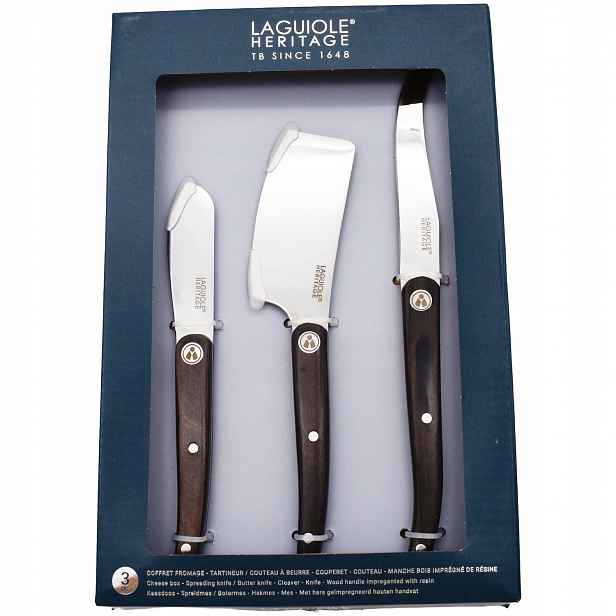 Sada nožů na sýry a máslo nože Laguiole Herit Cheese Set 3 ks