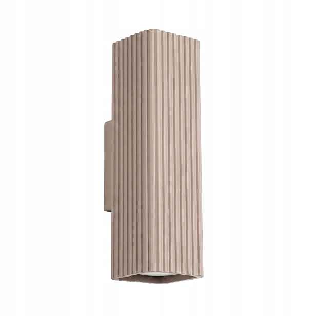 Sollux Lighting Rayo nástěnné svítidlo taupe rýhované nahoru a dolů 2xGU10 10W IP20