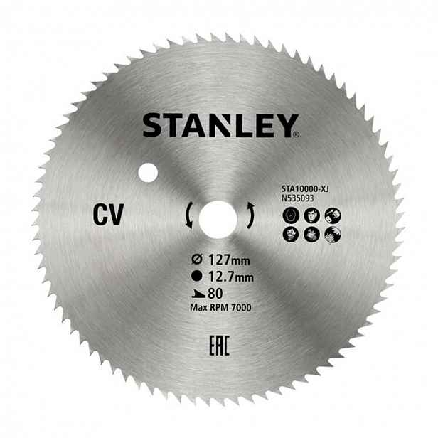 Stanley - Pilový kotouč na dřevo 127x12,7 mm, 80 zubů STA10000-XJ