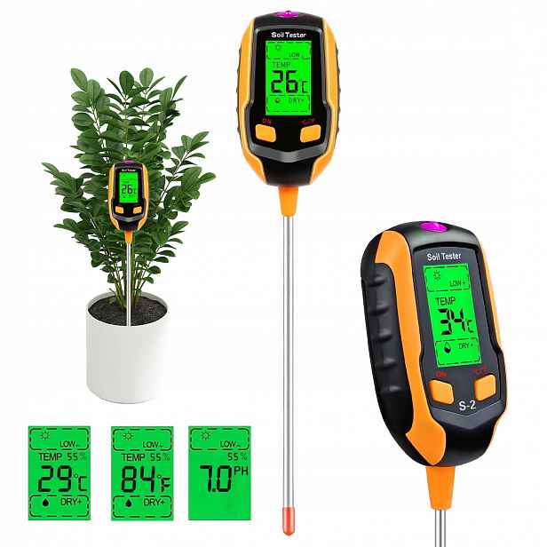 Měřič Vlhkosti Půdy Tester Substrátu Pro Zalévání Květin