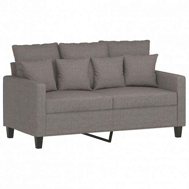 vidaXL 2místná pohovka taupe 120 cm textil