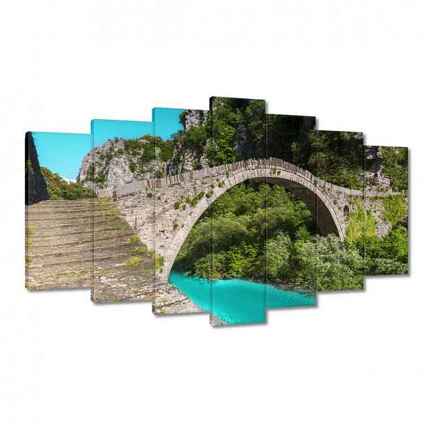 Obrazy 140x80 Tyrkysová říčka Most