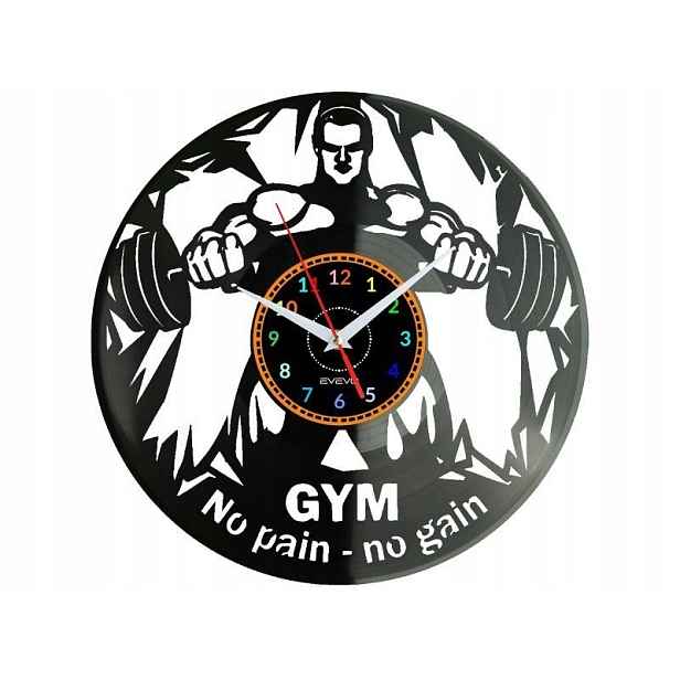 Gym No Pain No Nápad na Dárek Nástěnná Dekorace z vinylové desky