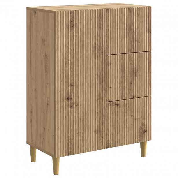 vidaXL Servírovací skříň Dub artisan 66 x 34,5 x 90 cm