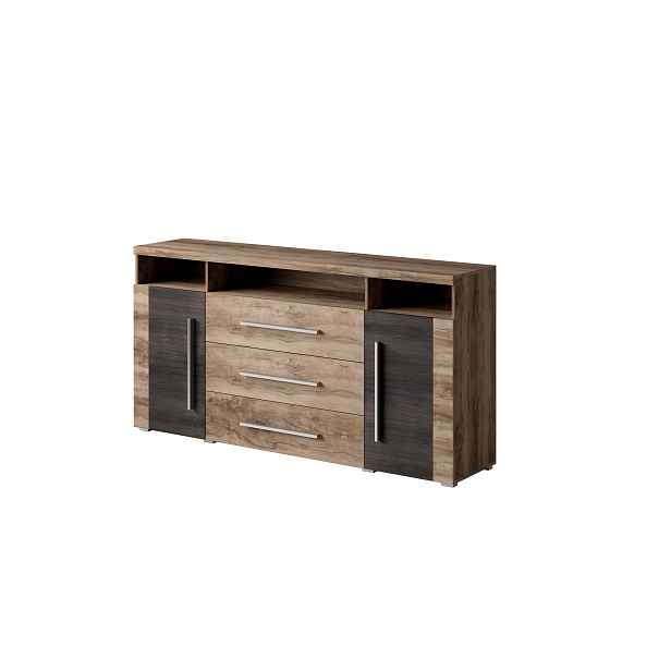 Komoda TYLTA 2D3S typ 1, ořech satin/touchwood
