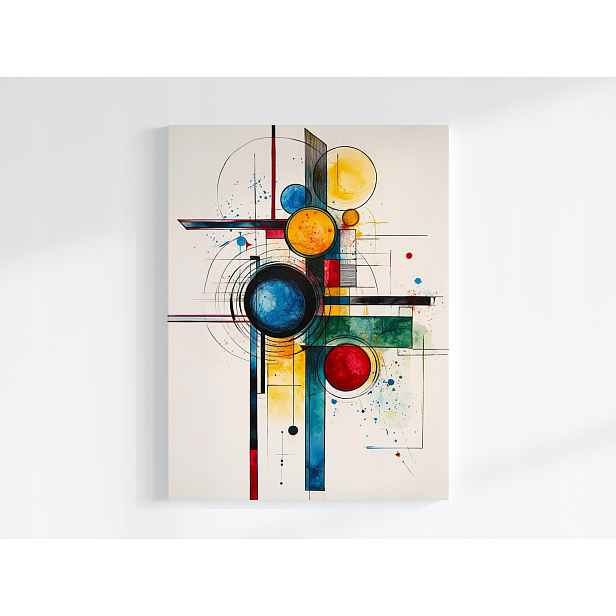 Plakát Grafika Abstrakce Geometrie Kompozice 75x100