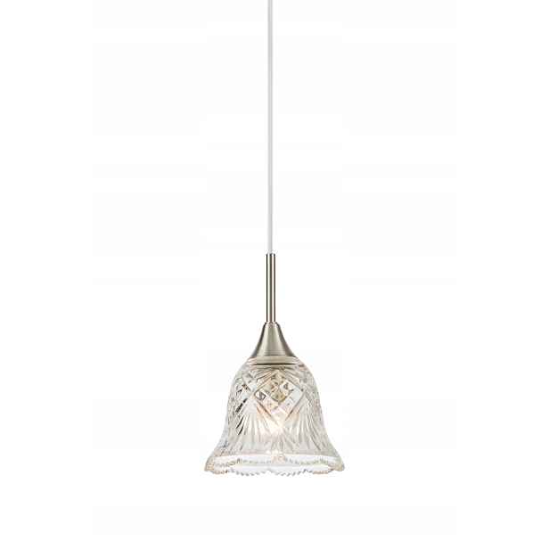 Závěsná lampa s dekorativním skleněným stínítkem Luna 1xE14 Markslojd
