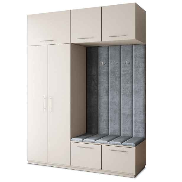 MASSENO MODERNÍ PŘEDSÍŇOVÁ SESTAVA REMA, 180/240/60 cm, kašmírová