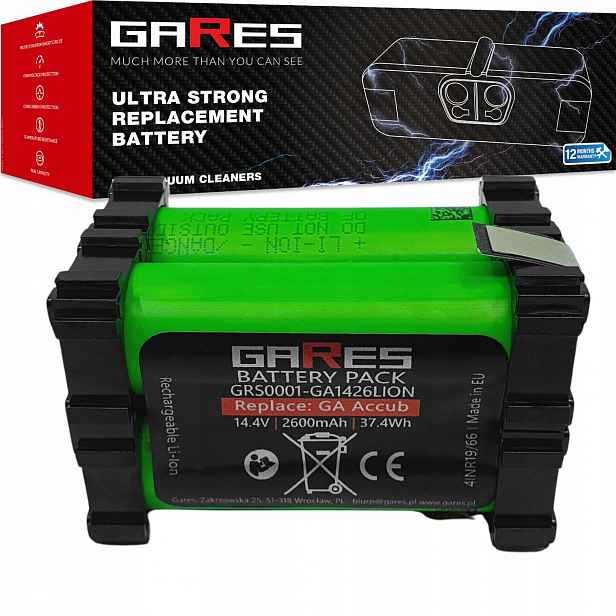 Akumulátor Gares pro Gesipa Accubird 7251049 7251045 14,4V 2,6Ah