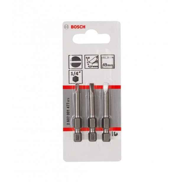 Bosch - Sada bitů S0,6x4,5, délka 49 mm, 3 ks 2607001477