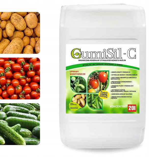 Hnojivo pro Zeleniny a okopaniny Eko biostimulátor GumiSil-C 20L