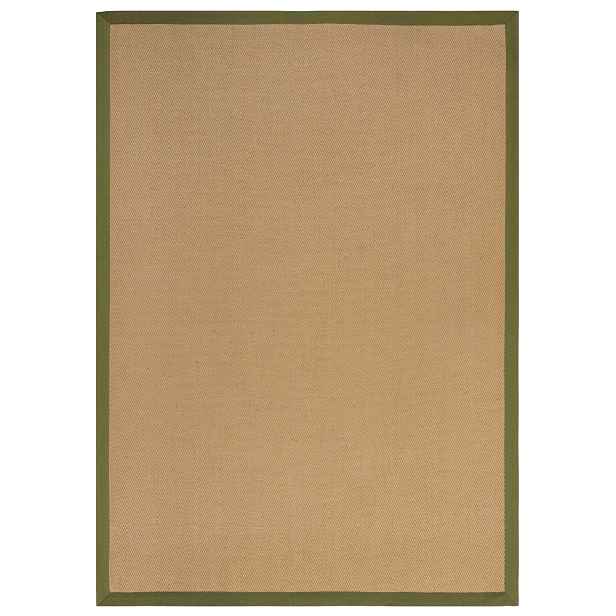 Kusový koberec Herringbone Border Kira Green, 160x230, béžová, chodba / předsíň, Flair Rugs