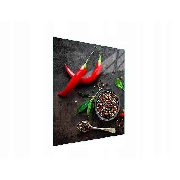 7v1 Skleněná Deska Na Krájení 45x52 Chilli