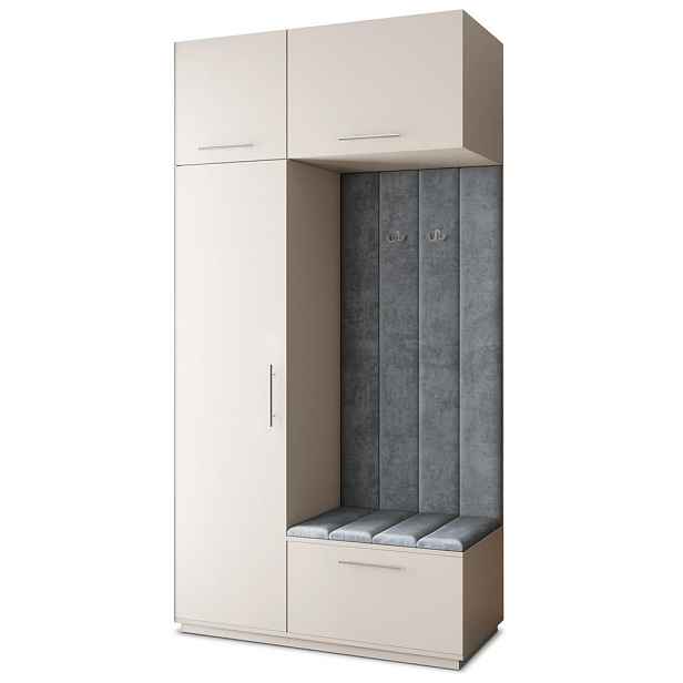 MASSENO MODERNÍ PŘEDSÍŇOVÁ SESTAVA REMA, 120/240/60 cm, kašmírová